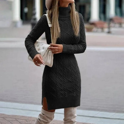 Chic Knit A-Line Mini Dress for Women