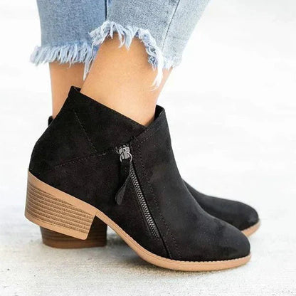 Ladies Soft Leather Ankle Boots