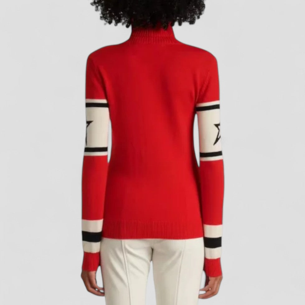 Warm Women's Merino Wool Turtleneck Sweater