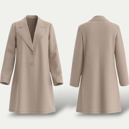 Simple Chic Tailored Winter Coat - OutfitLondon