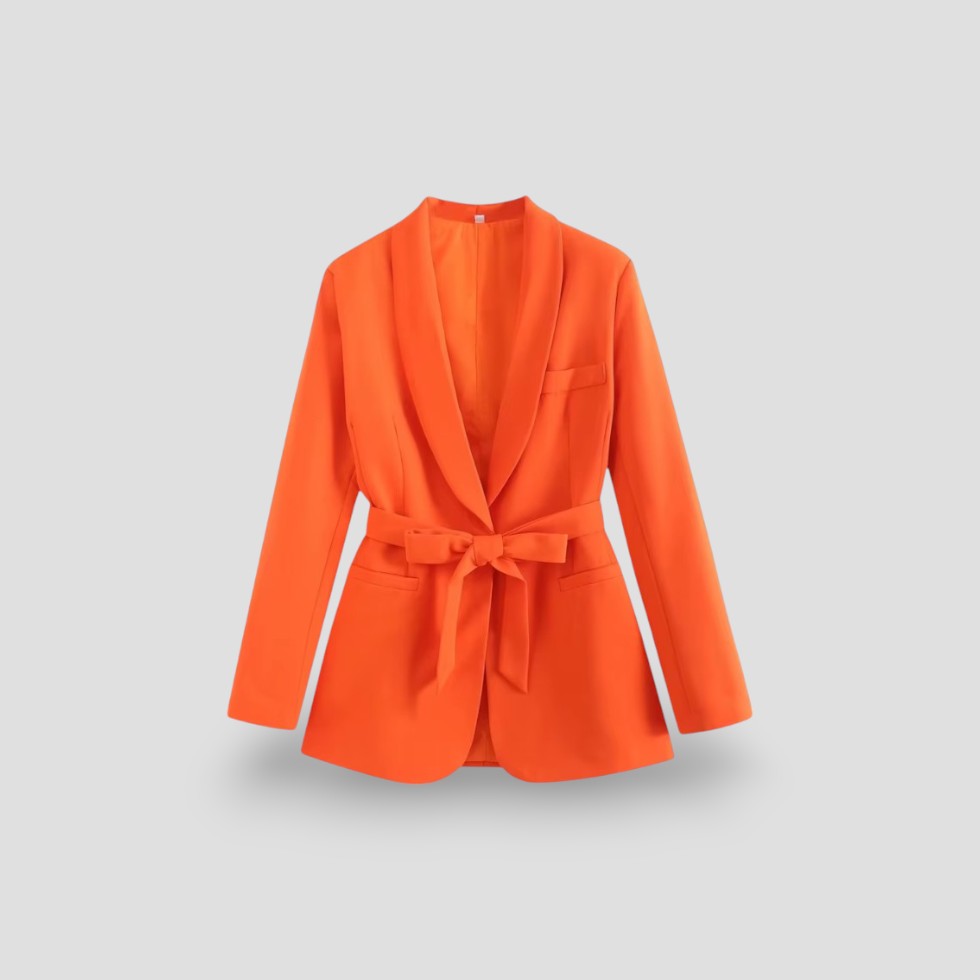 Ladies Classic Fit Shawl Collar Coat