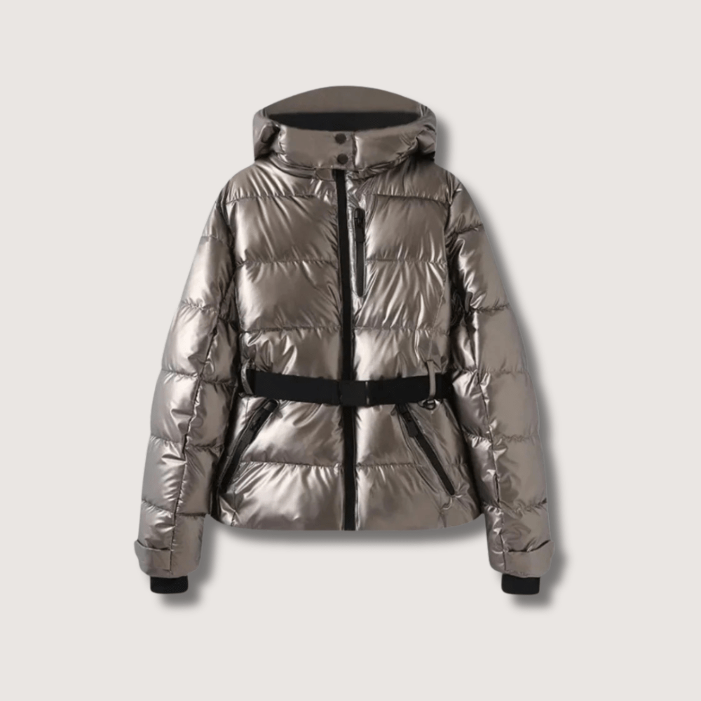 Ladies Shine Quilted Parka Jacket