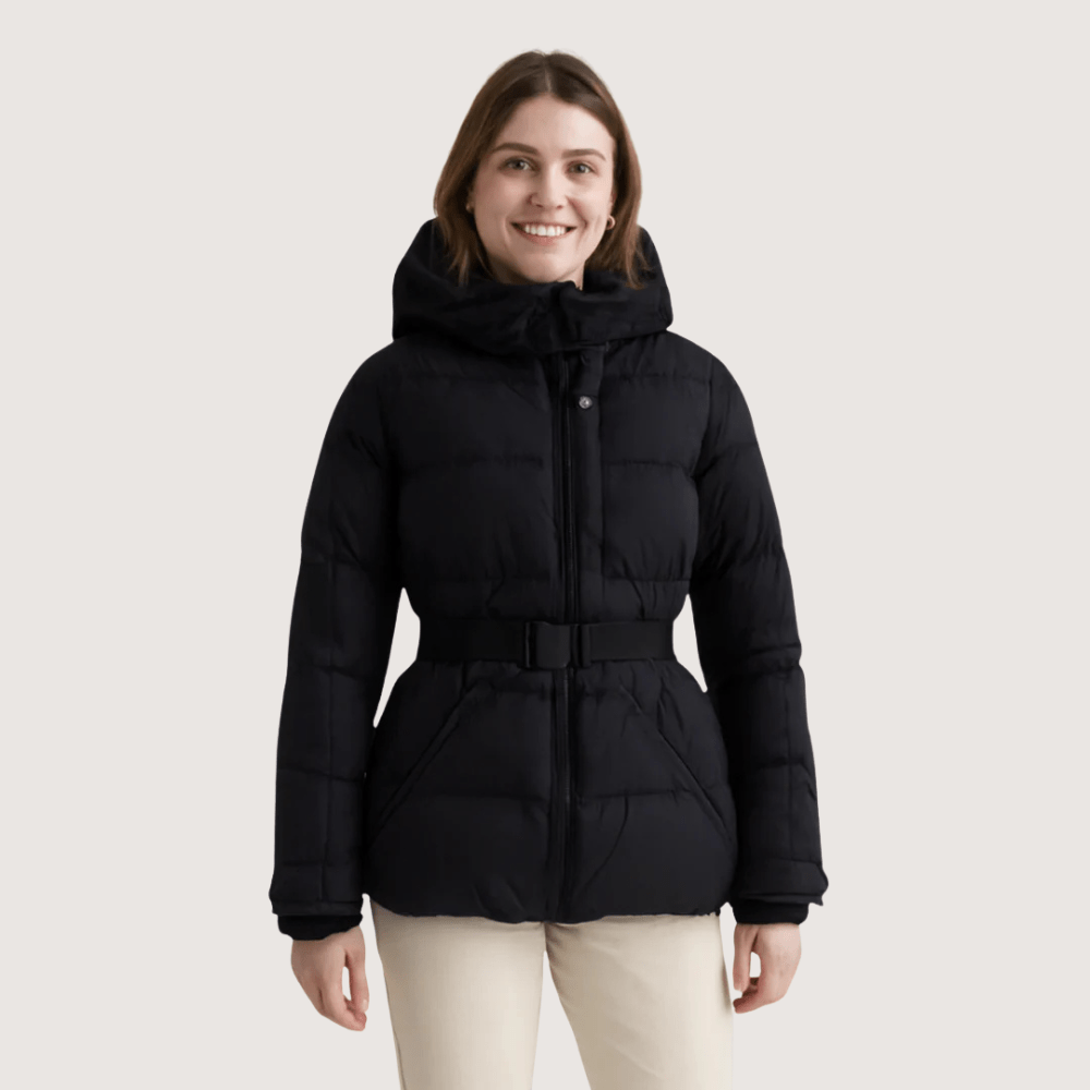 Ladies Shine Quilted Parka Jacket