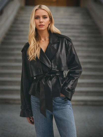 Warm Women's Fitted Trench Coat