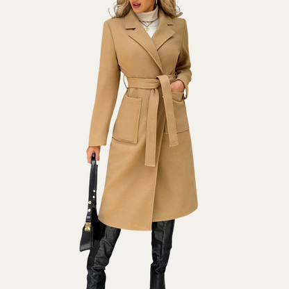 Ladies Classic Trench Winter Coat - OutfitLondon