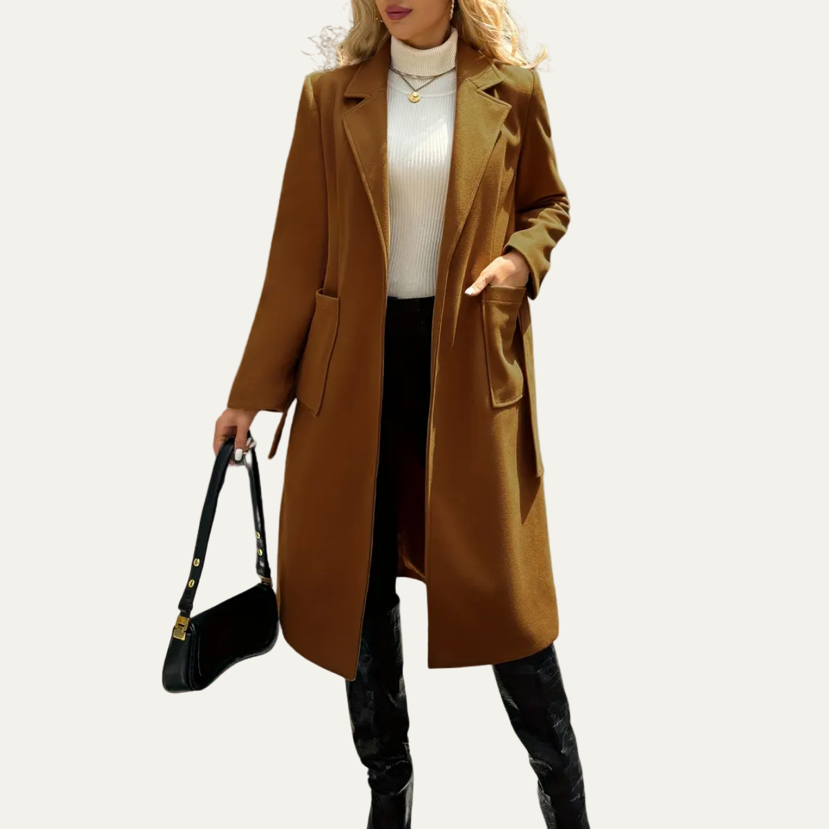 Ladies Classic Trench Winter Coat