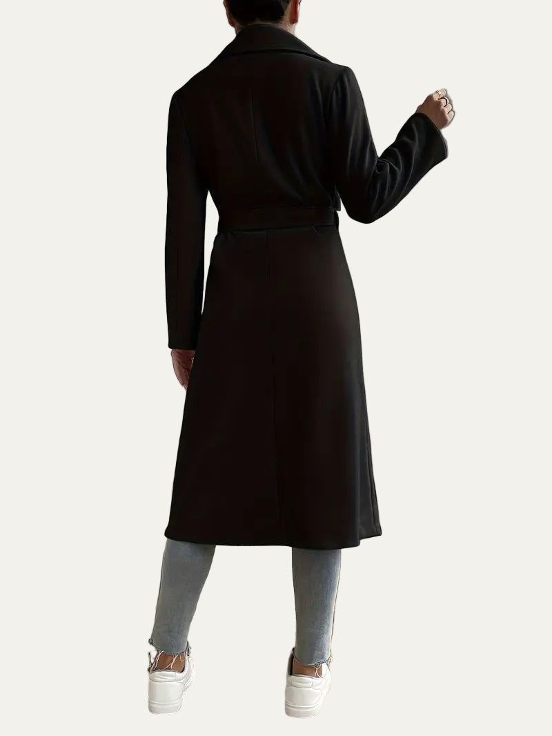 Casual Open Front Winter Long Coat