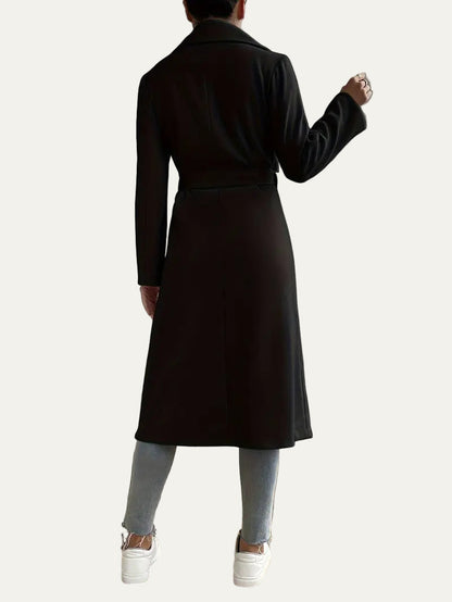 Casual Open Front Winter Long Coat