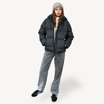 Simple Lightweight Hoodie Puffer Jacket