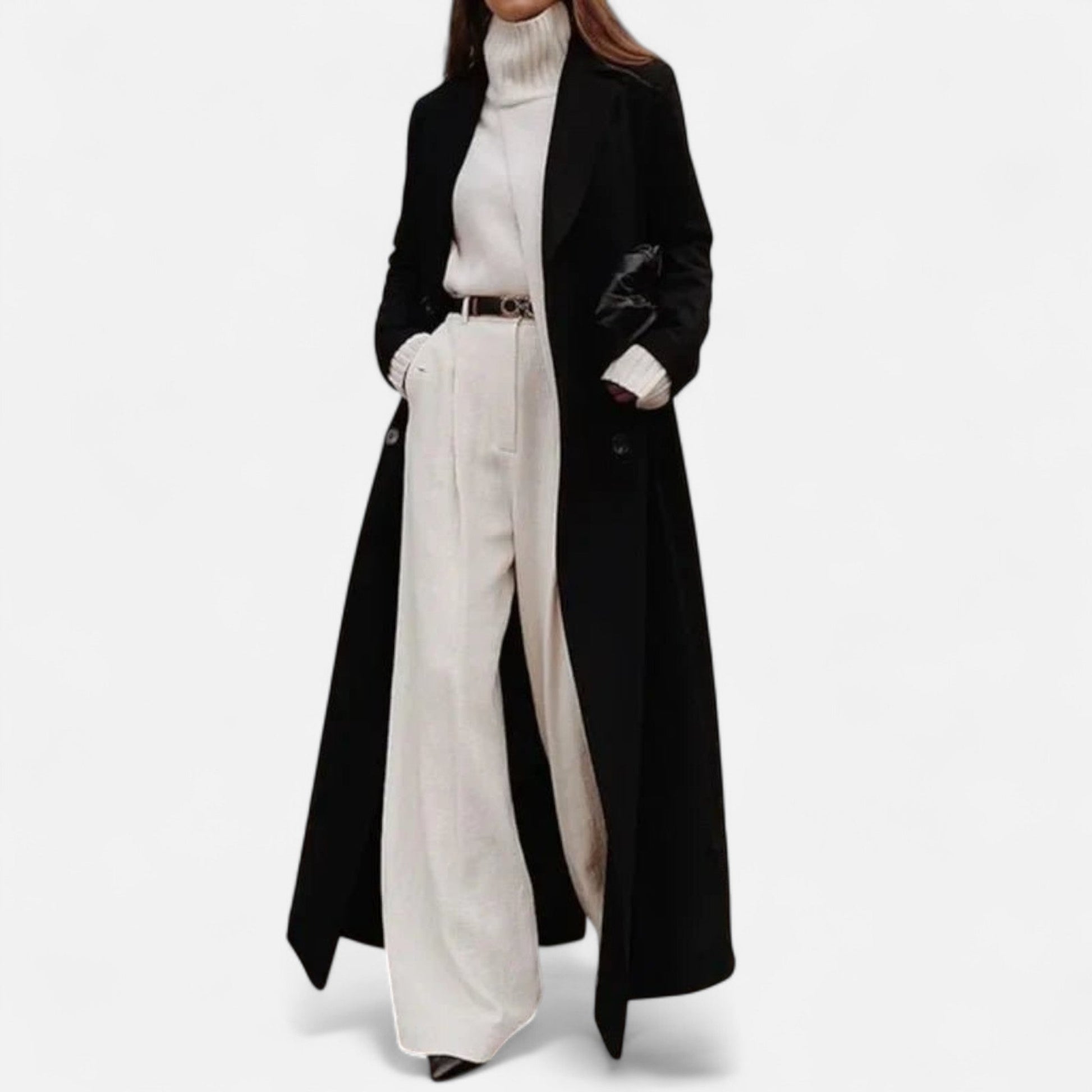 Long Stylish Women's Winter Coat - OutfitLondon