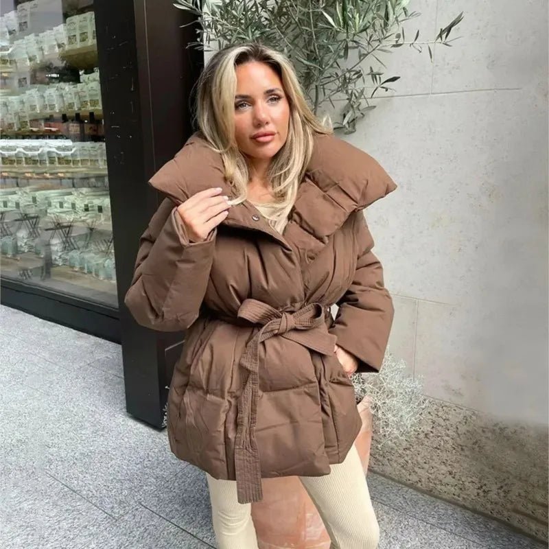 Cozy Slim Fit Ladies Down Winter Jacket