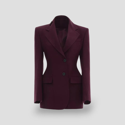 Ladies' Formal Fit Long Sleeve Blazer Jacket - OutfitLondon