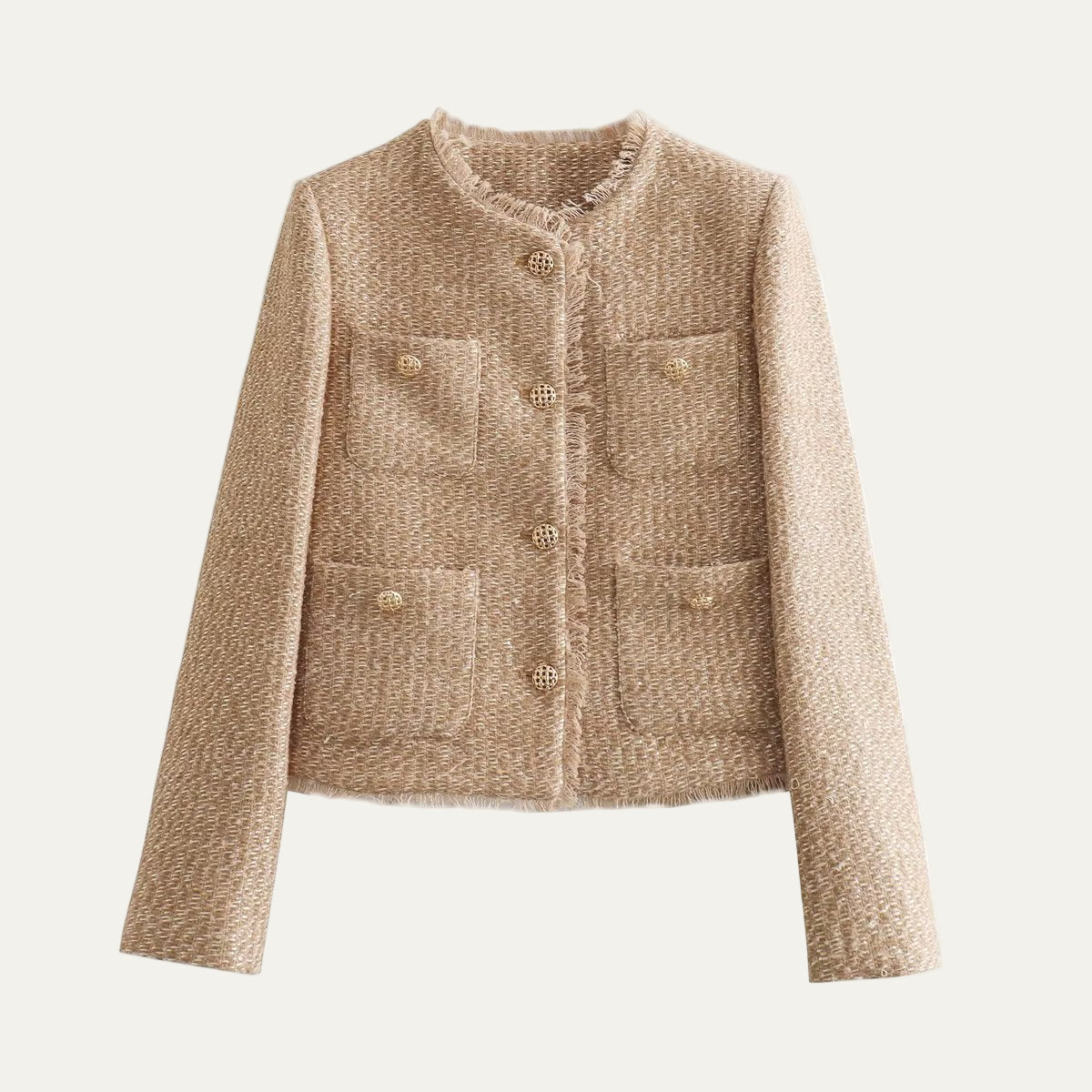 Chic Petite Tweed Blazer - OutfitLondon