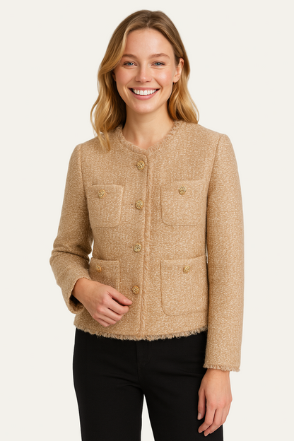 Chic Petite Tweed Blazer