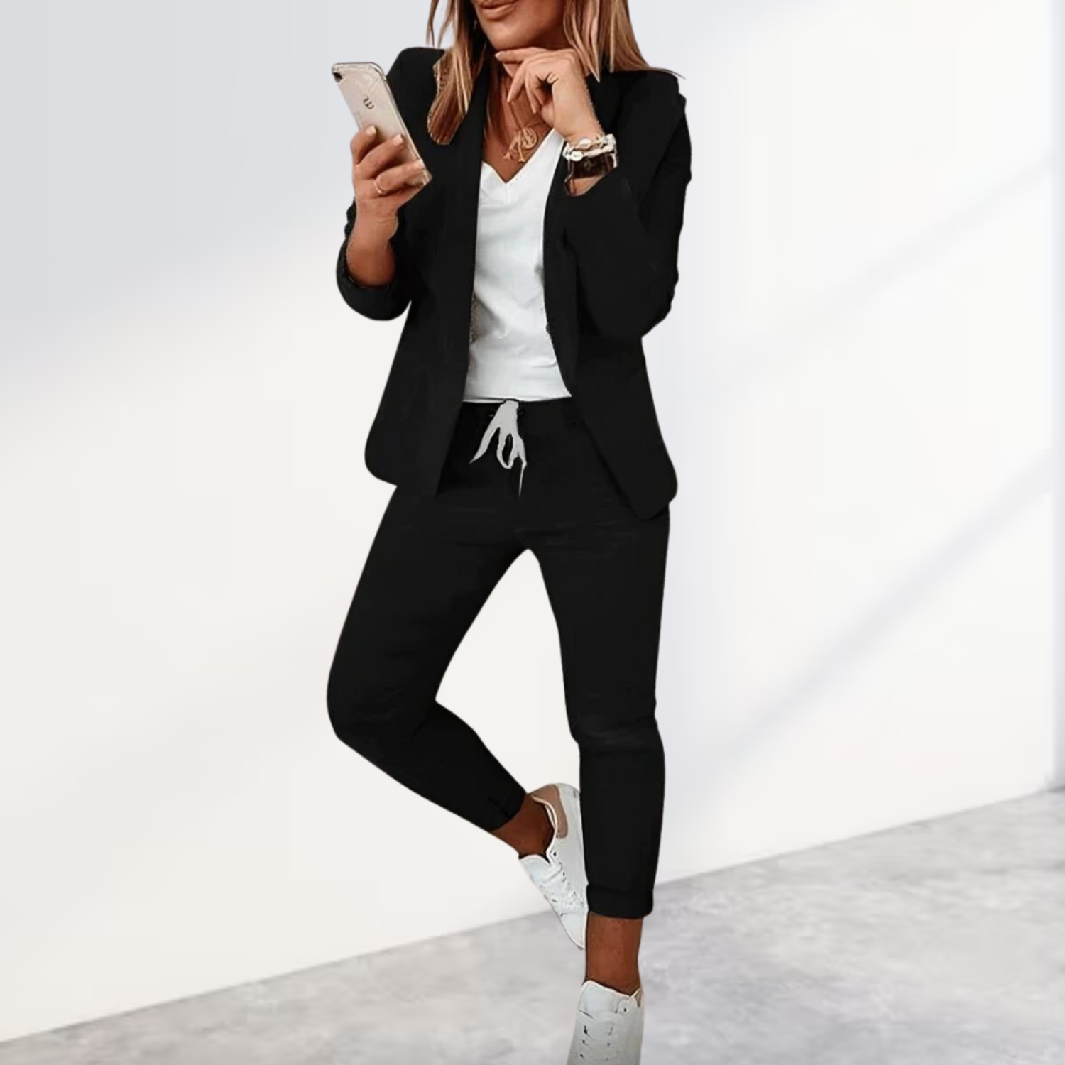 Women's Tailored Fit Pantsuit Set - OutfitLondon