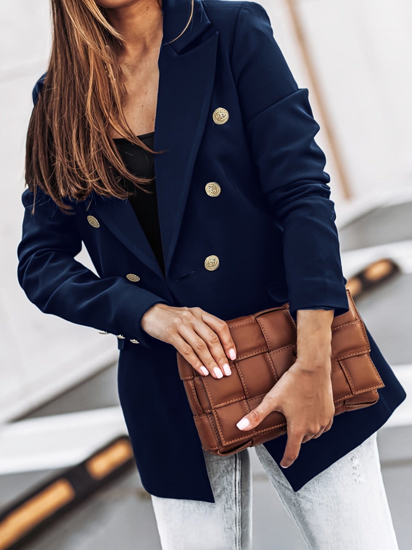 Classic Fit Women's Long Blazer Jacket - OutfitLondon