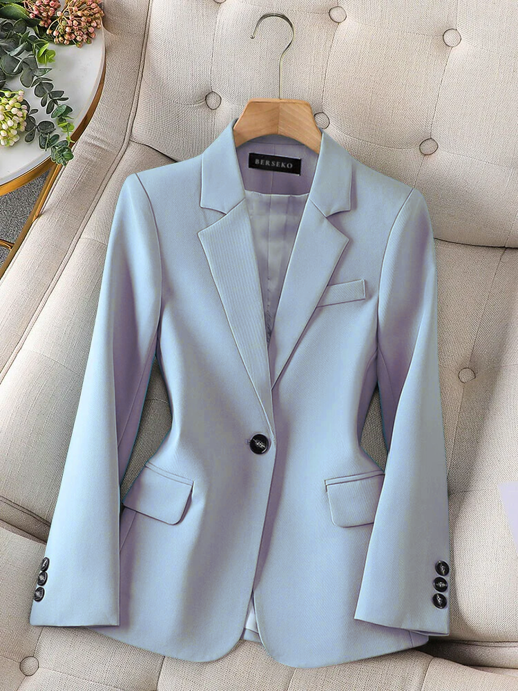 Classic Slim Fit Women's Blazer Jacket - OutfitLondon