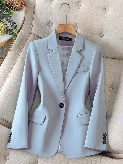Classic Slim Fit Women's Blazer Jacket - OutfitLondon