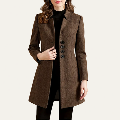 Ladies Classic Tailored Jacket Coat - OutfitLondon