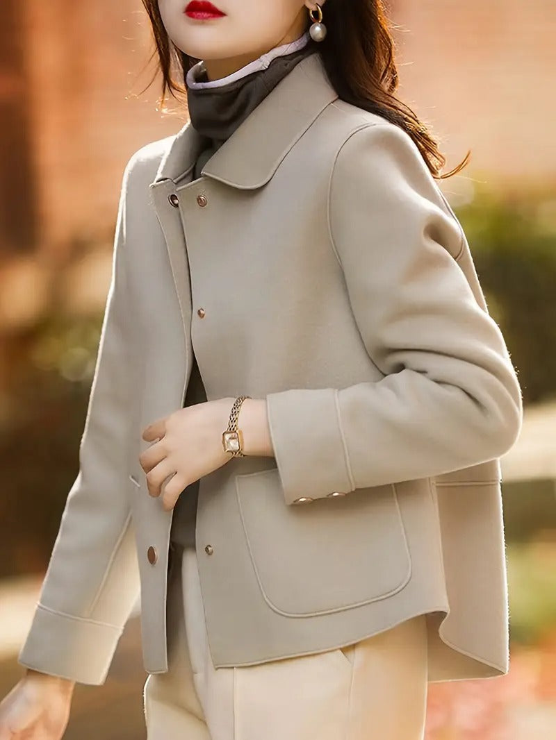 Women's Timeless Button Front Trench Coat - OutfitLondon