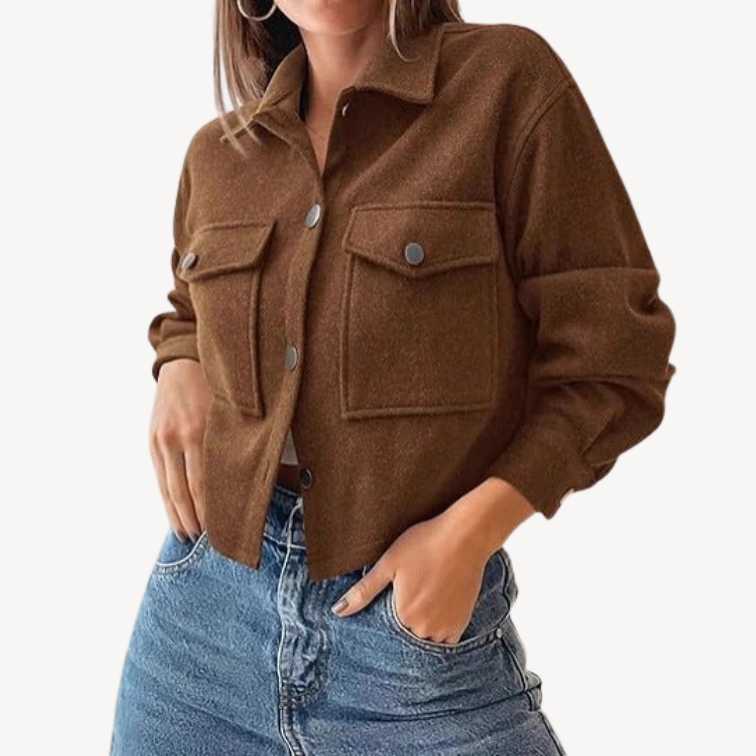 Fashionable Short Women's Jacket - OutfitLondon