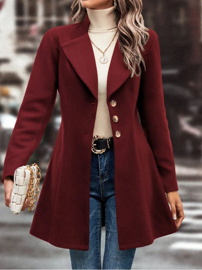 Fashionable Womens Long Stretchy Coat Jacket