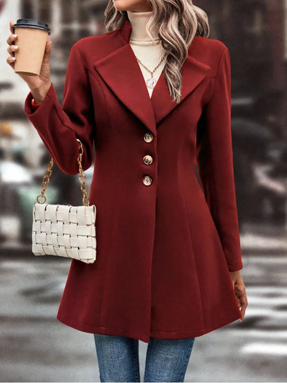 Fashionable Womens Long Stretchy Coat Jacket