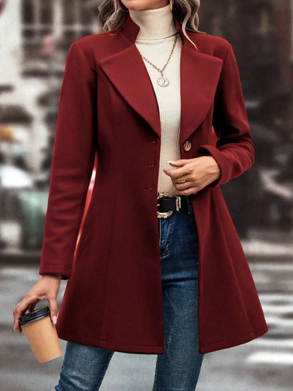 Fashionable Womens Long Stretchy Coat Jacket