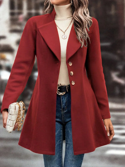 Fashionable Womens Long Stretchy Coat Jacket
