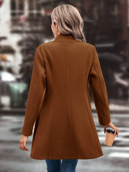 Fashionable Womens Long Stretchy Coat Jacket