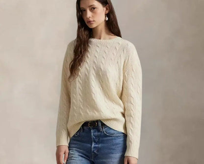 Cozy Classic Wool Knit Crew Sweater
