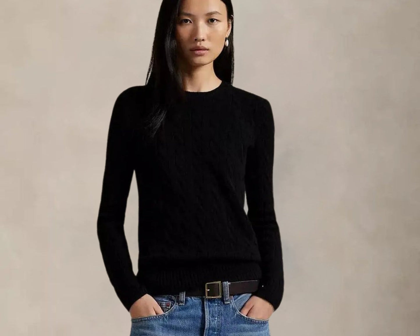 Cozy Classic Wool Knit Crew Sweater