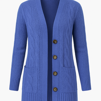 Soft Oversized Cable Knit Cardigan Sweater