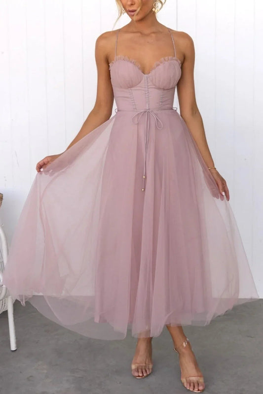 Women's Formal Fitted Strapless Party Dress - OutfitLondon