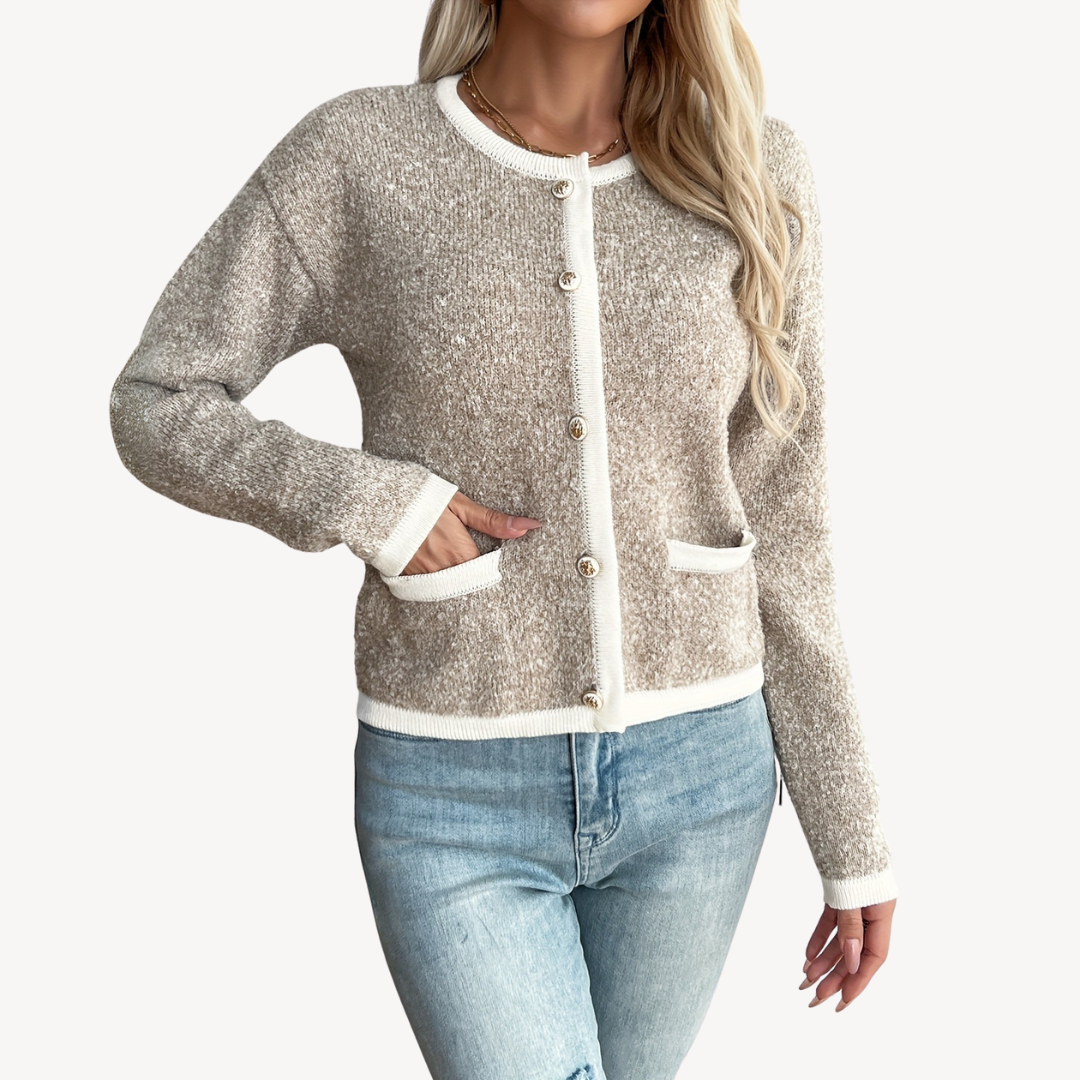 Large Fit Crew Neck Knit Sweater