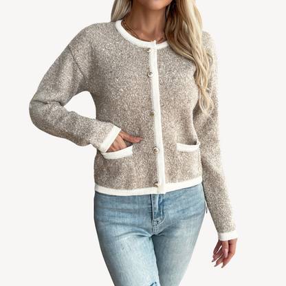 Large Fit Crew Neck Knit Sweater