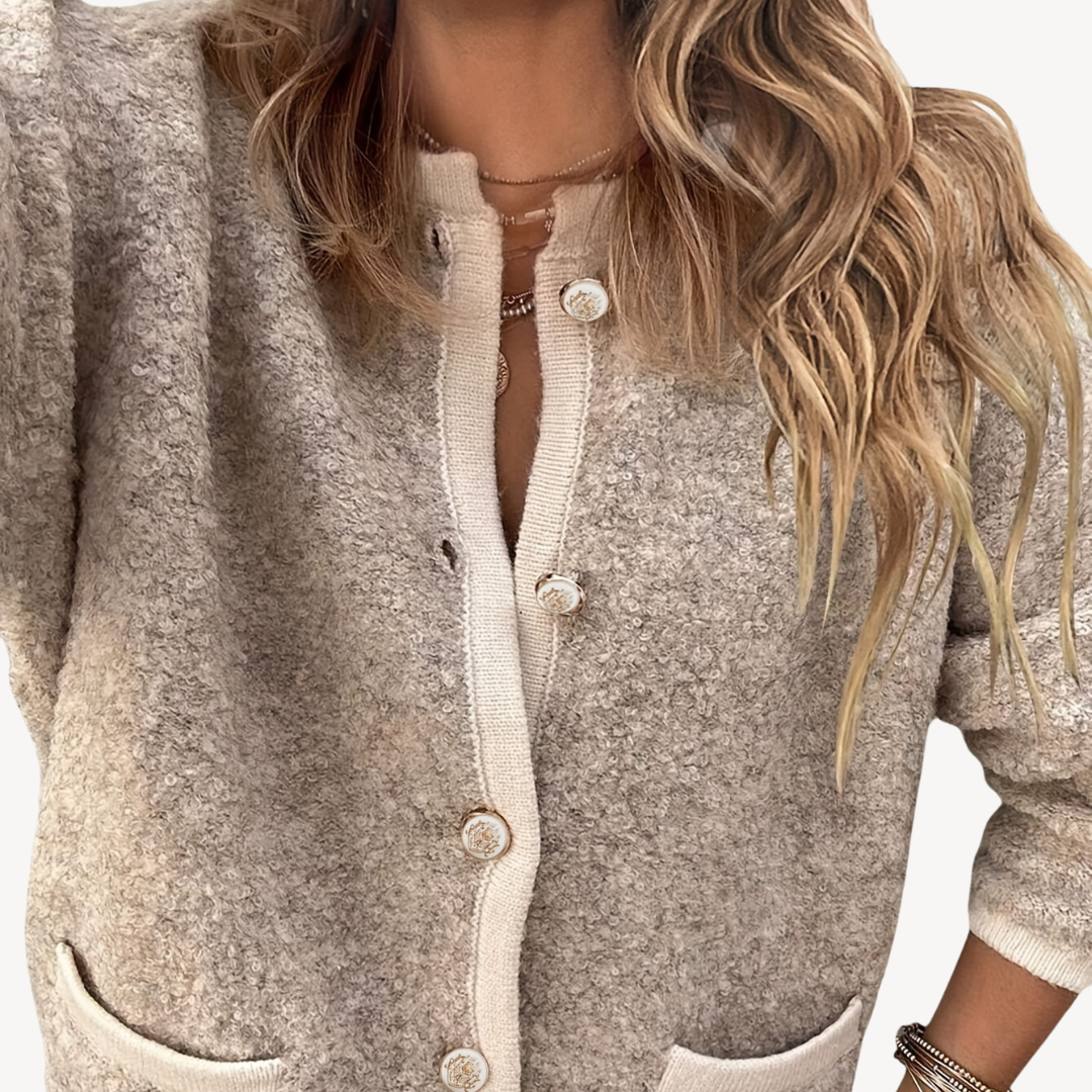 Large Fit Crew Neck Knit Sweater