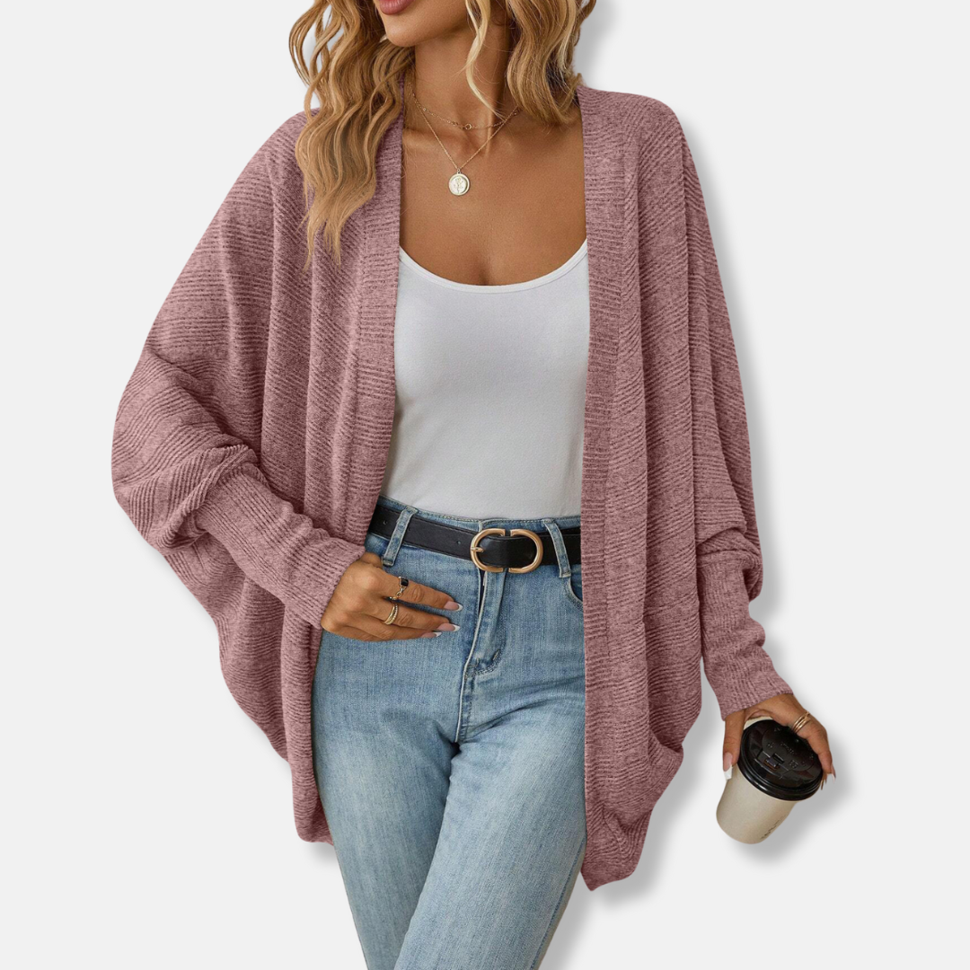 Large Relaxed Fit Women's Cardigan Sweater