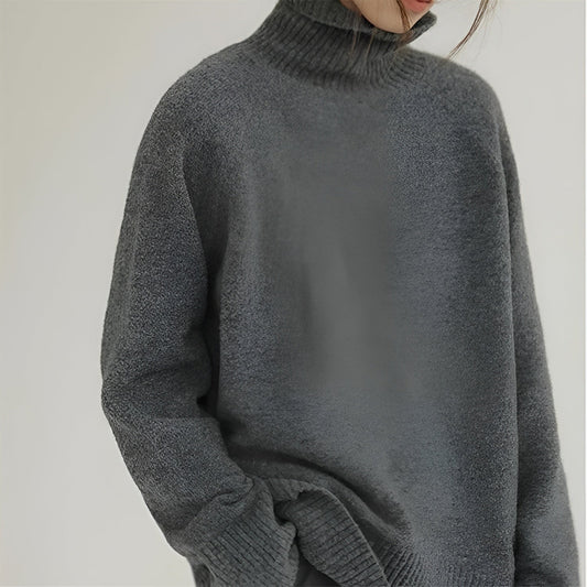 Premium Cozy Women's Cashmere Crew Sweater - OutfitLondon