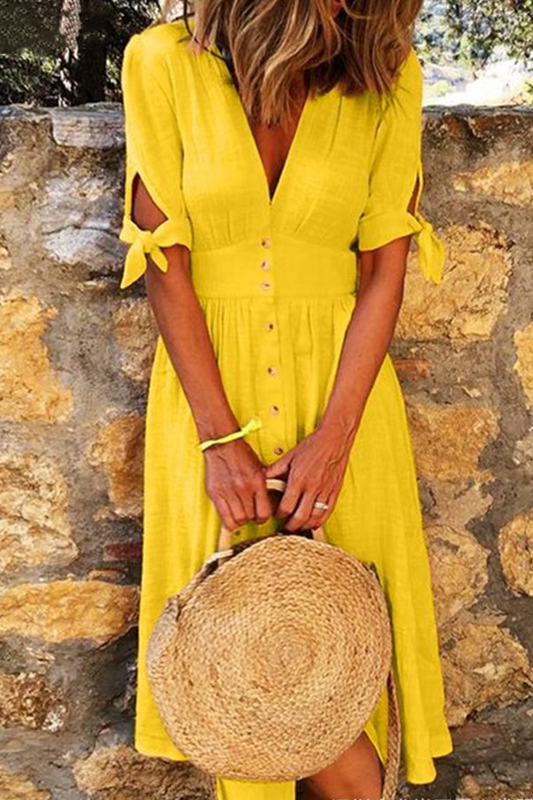Women's Summer Halter Neck Sundress - OutfitLondon