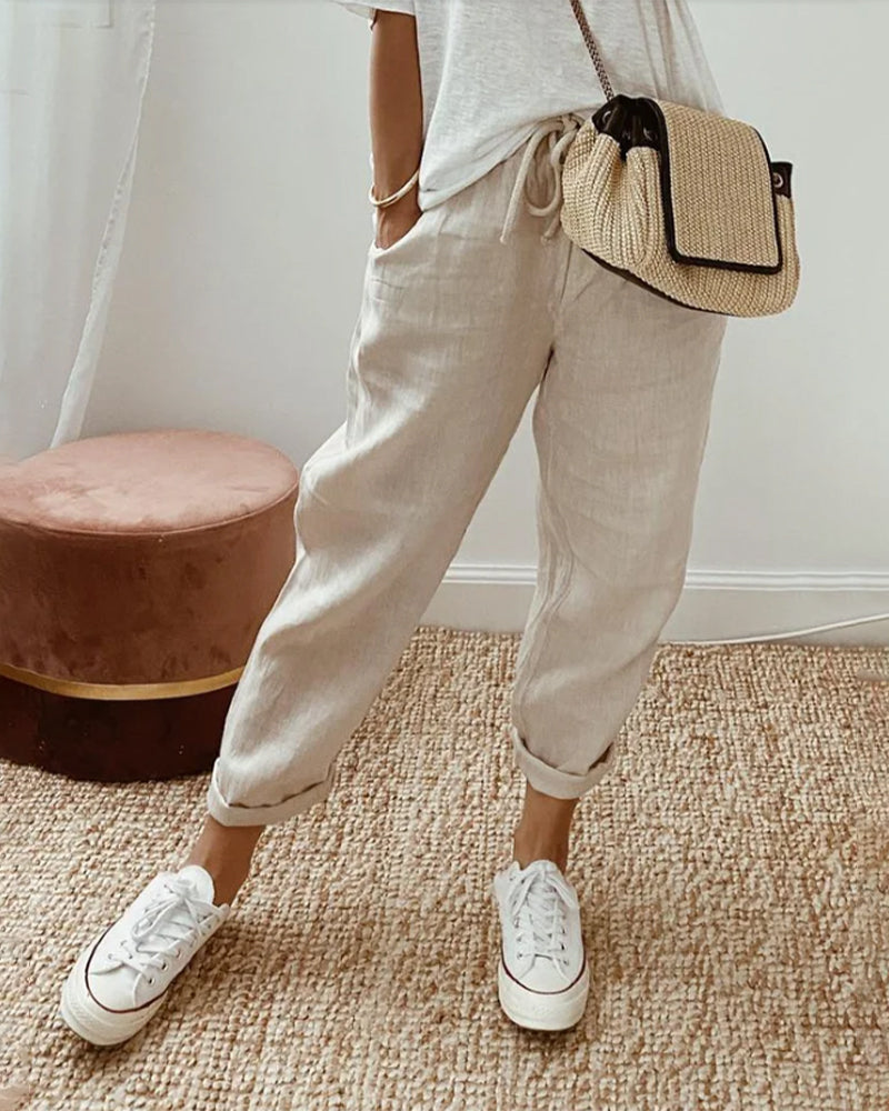 Comfortable Stretchy Women's Pants - OutfitLondon