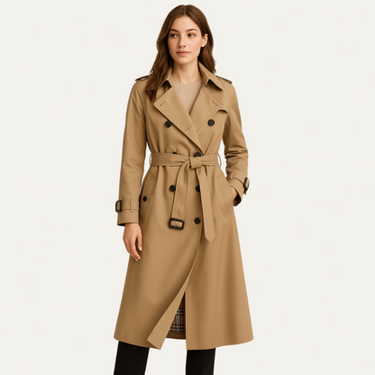 Timeless Waterproof Belted Raincoat