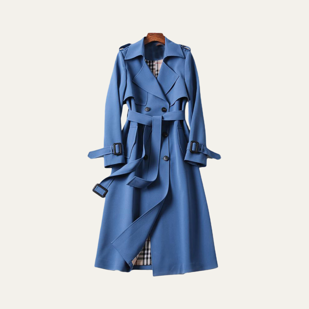 Timeless Waterproof Belted Raincoat