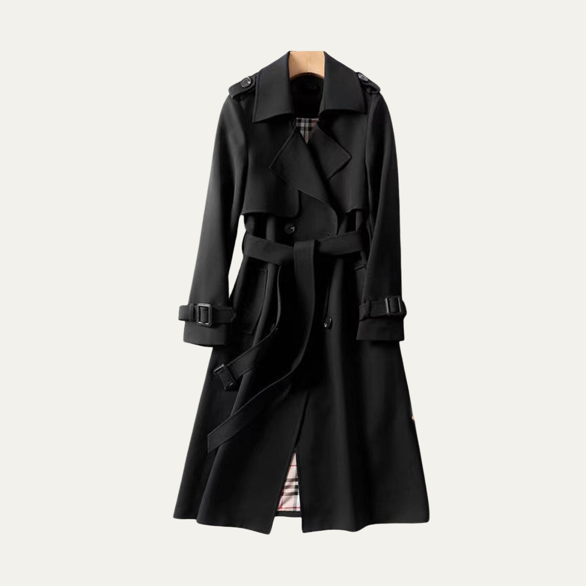 Timeless Waterproof Belted Raincoat