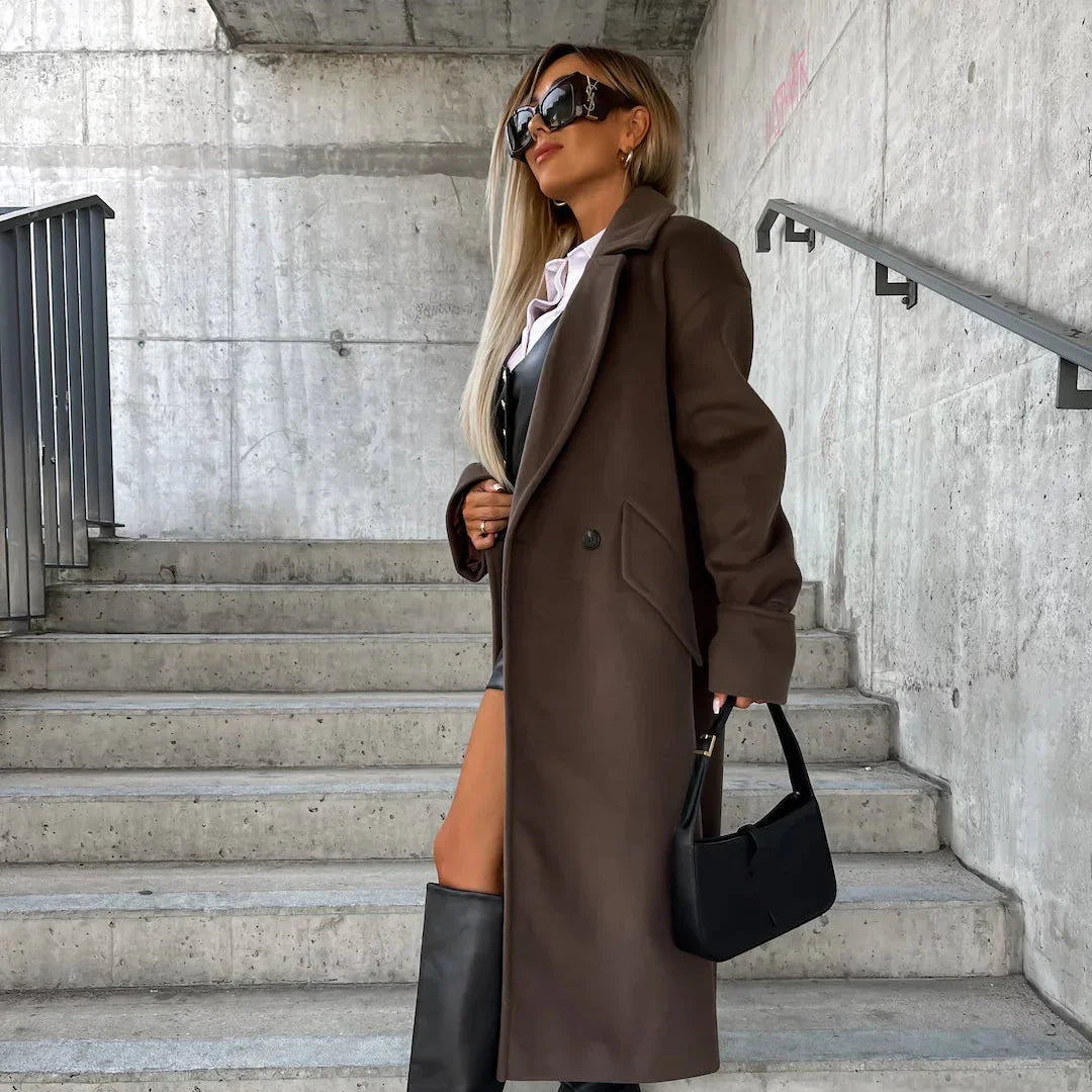 Classic Fit Trench Winter Coat - OutfitLondon
