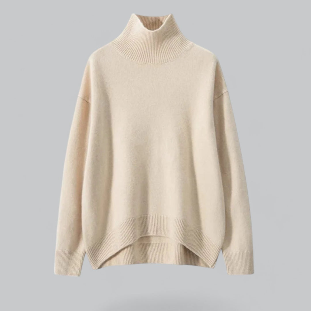 Women's Chic Crew Neck Sweater Pullover - OutfitLondon