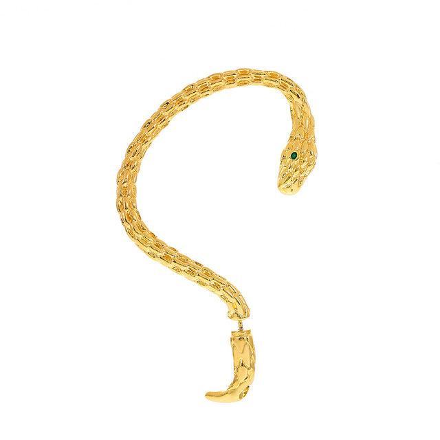 Trendy Snake Pattern Clip On Earrings for Women