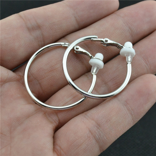 Classic Small Circle Huggie Earrings for Women - OutfitLondon