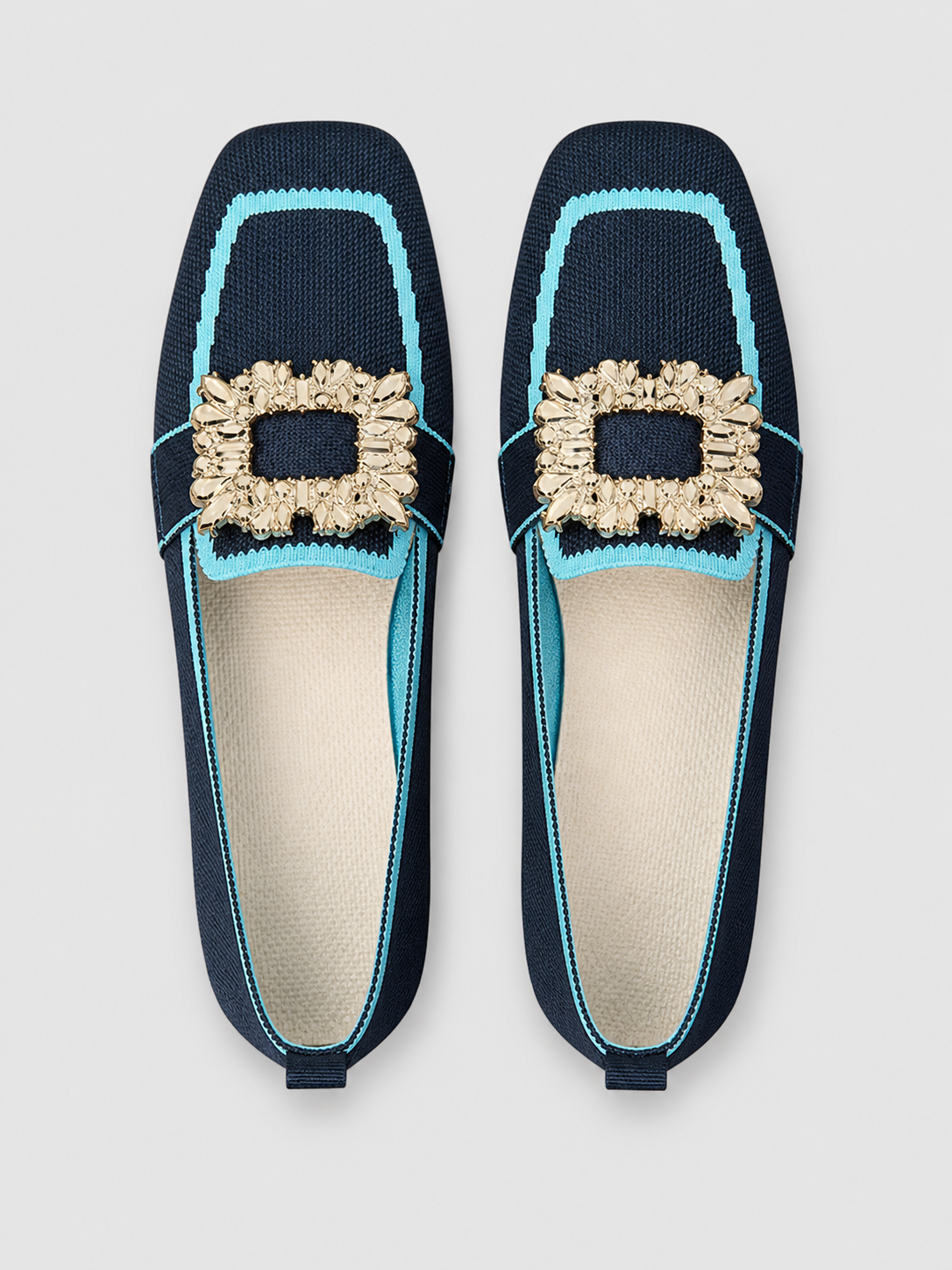 Women's Classic Leather Buckle Loafers