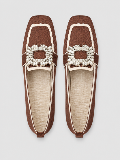 Women's Classic Leather Buckle Loafers